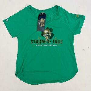 NWT Notre Dame Football 2021 The Shirt  womens L Fighting Irish Strong And True